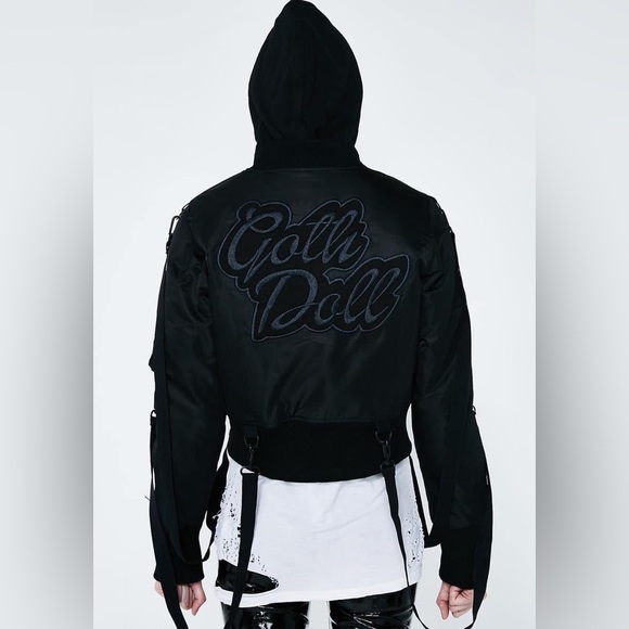 Killstar Jackets & Blazers - ISO Killstar Dolls Kill Goth Doll Bomber Jacket Coat In Search Of